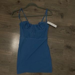 urban outfitters corset mini dress